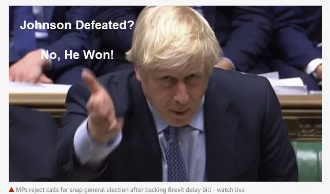 Ignore the Nonsense Reporting: Boris Johnson was Not Defeated, He Won Big Time