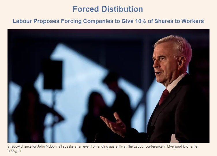 Forced Distribution: Labour Proposes Workers to Get 10% of Shares