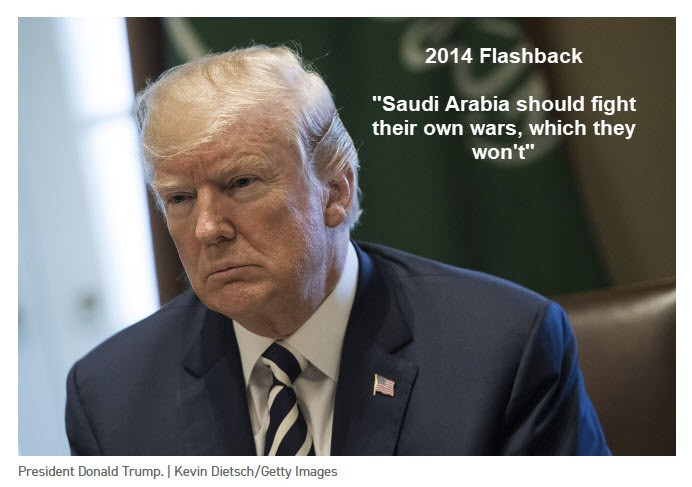 Donald Trump Then vs Now on Saudi Arabia