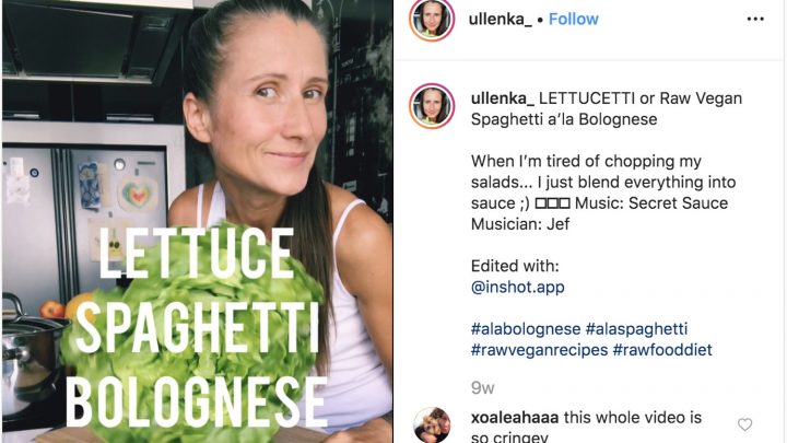 Raw Vegan Influencer Who Thinks Fruit Cures Autism Also Thinks Lettuce Is Spaghetti