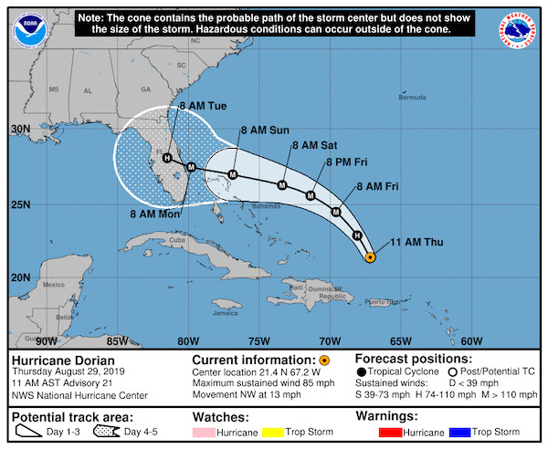 Dorian Is Still Not Projected to Hit Alabama, Despite Trump’s Sharpie Map