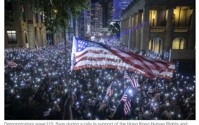 US House of Representatives Supports Hong Kong Protests