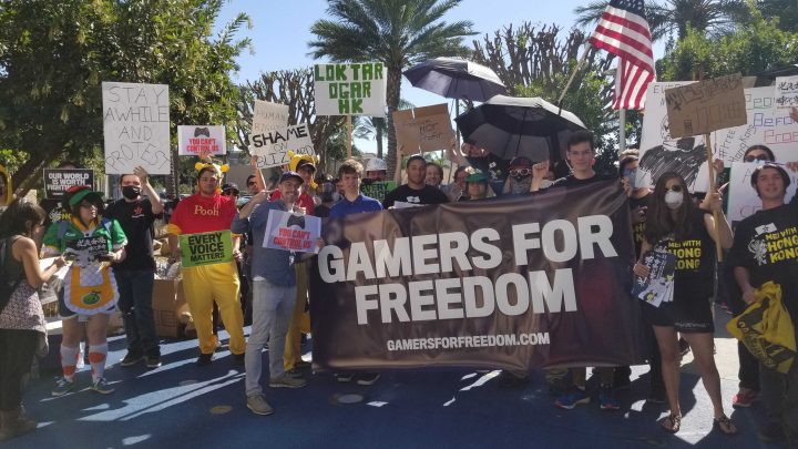 As Promised, Protesters Showed Up to BlizzCon Today