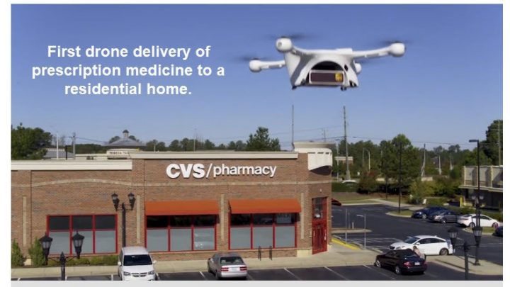 First Drone Delivery of Medicine to Residential Customer