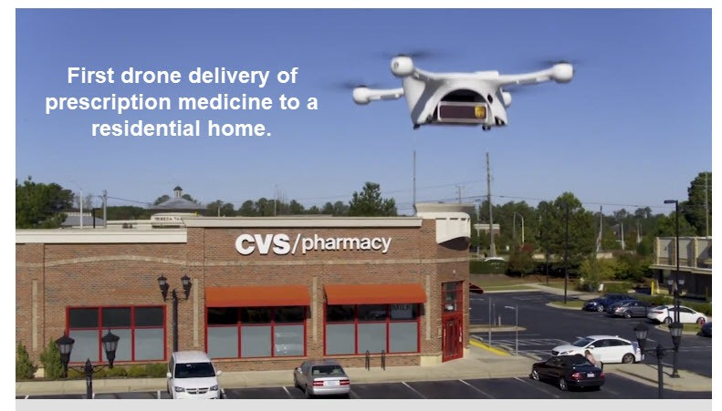 First Drone Delivery of Medicine to Residential Customer