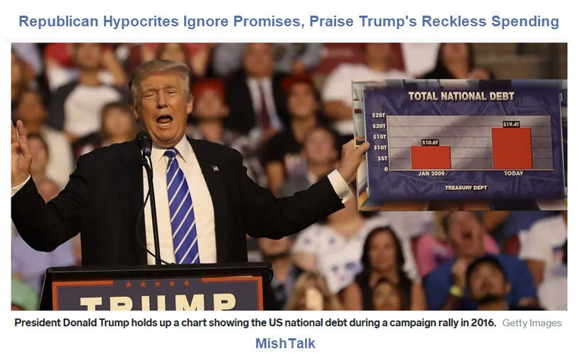 Republican Hypocrites Ignore Trump’s Lies, Praise Irresponsible Budget