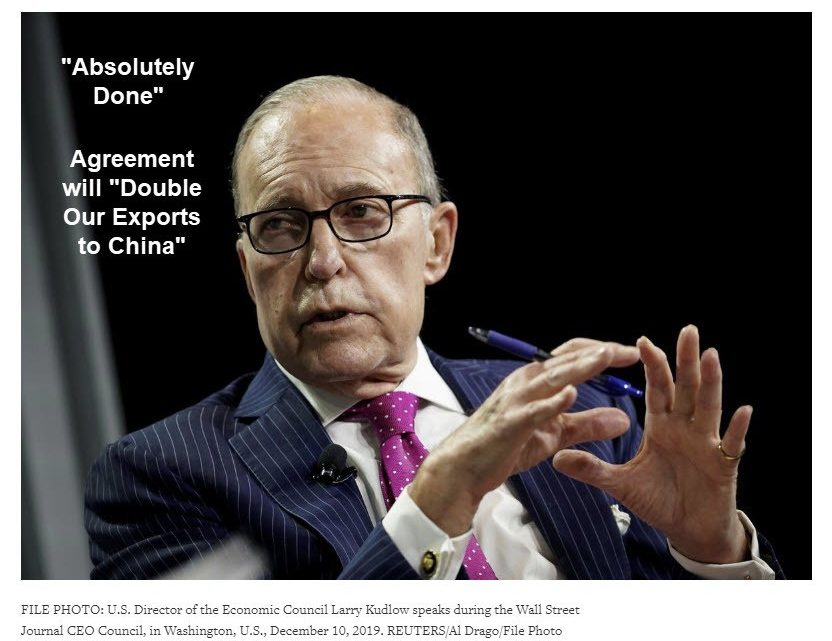 Trade Lie of the Day: Kudlow Claims US Exports to China Will Double
