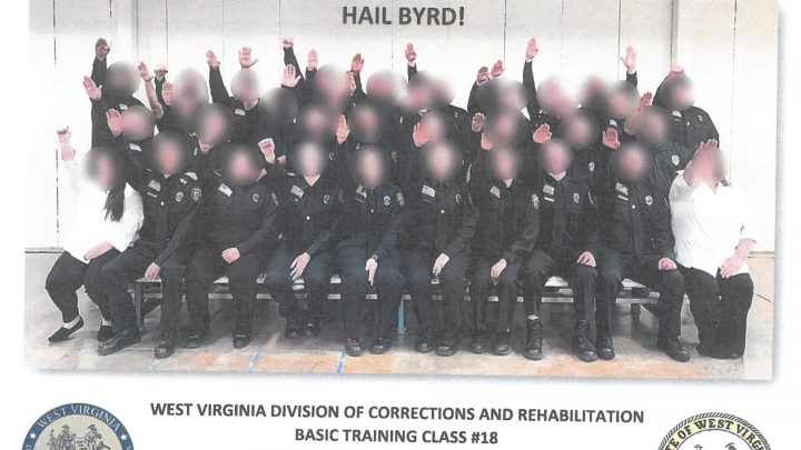 Dozens of West Virginia Corrections Officers Did the Nazi Salute for a Photo