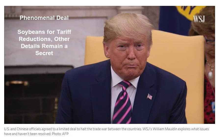 Trump’s Amazing Trade Deal: Details a Complete Mystery