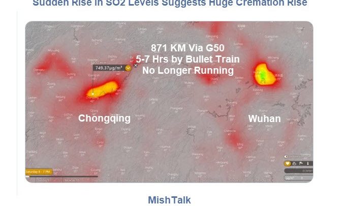 Sudden Rise in SO2 Levels Suggests Huge Cremation Surge