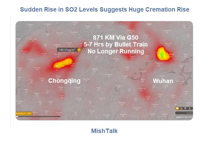 Sudden Rise in SO2 Levels Suggests Huge Cremation Surge