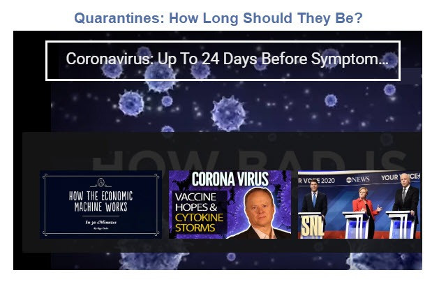 Coronavirus Quarantines: How Long Should They Be?