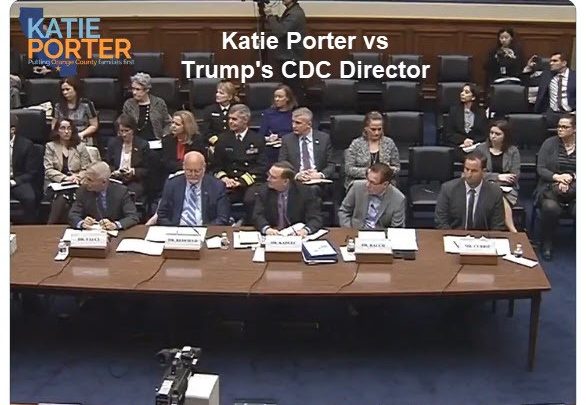 Rep. Katie Porter Makes Trump’s CDC Director Look Like a Fool