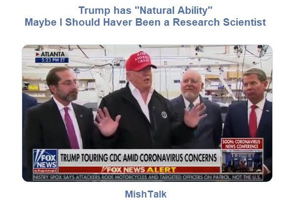 Trump “I Know So Much About the Coronavirus Because of Natural Ability”