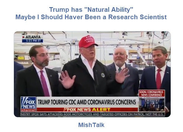 Trump “I Know So Much About the Coronavirus Because of Natural Ability”