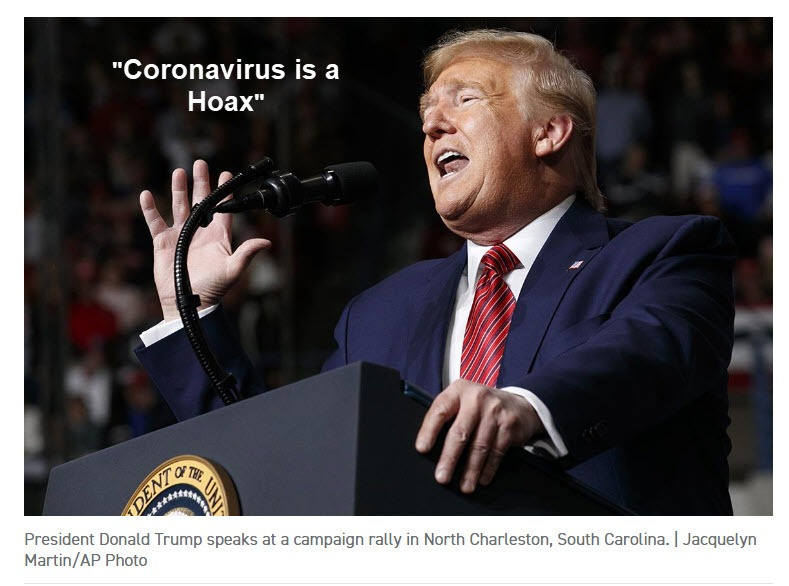 Trump Says Coronavirus is a Hoax