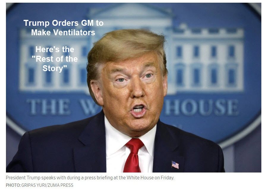 Trump’s Lies, Backtracking and Stupidity on Ventilators
