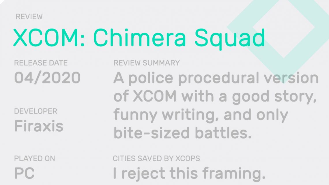 ‘XCOM: Chimera Squad’ Takes on Sci-Fi Police Work and Claustrophobic Combat