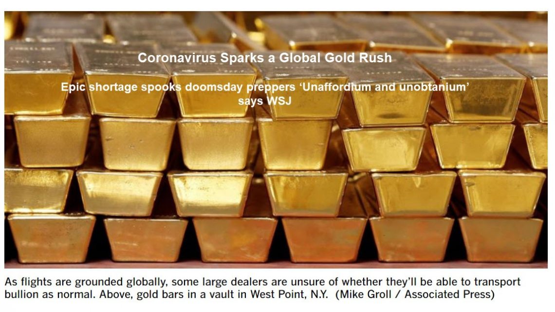 No WSJ, Gold is Not the New Unobtanium: Where to Buy?