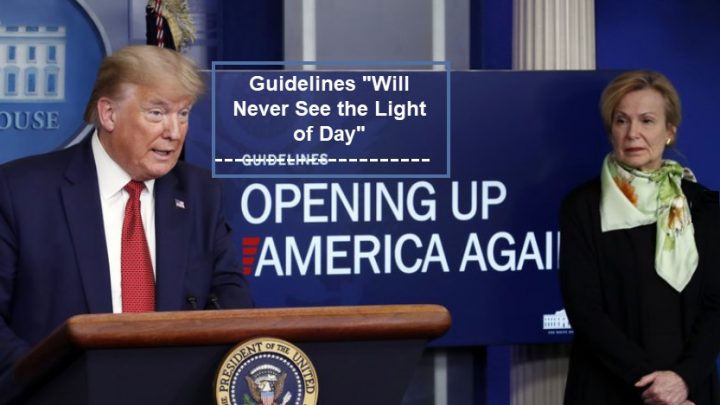 Trump Develops Guidelines “That Will Never See the Light of Day” But Here They Are