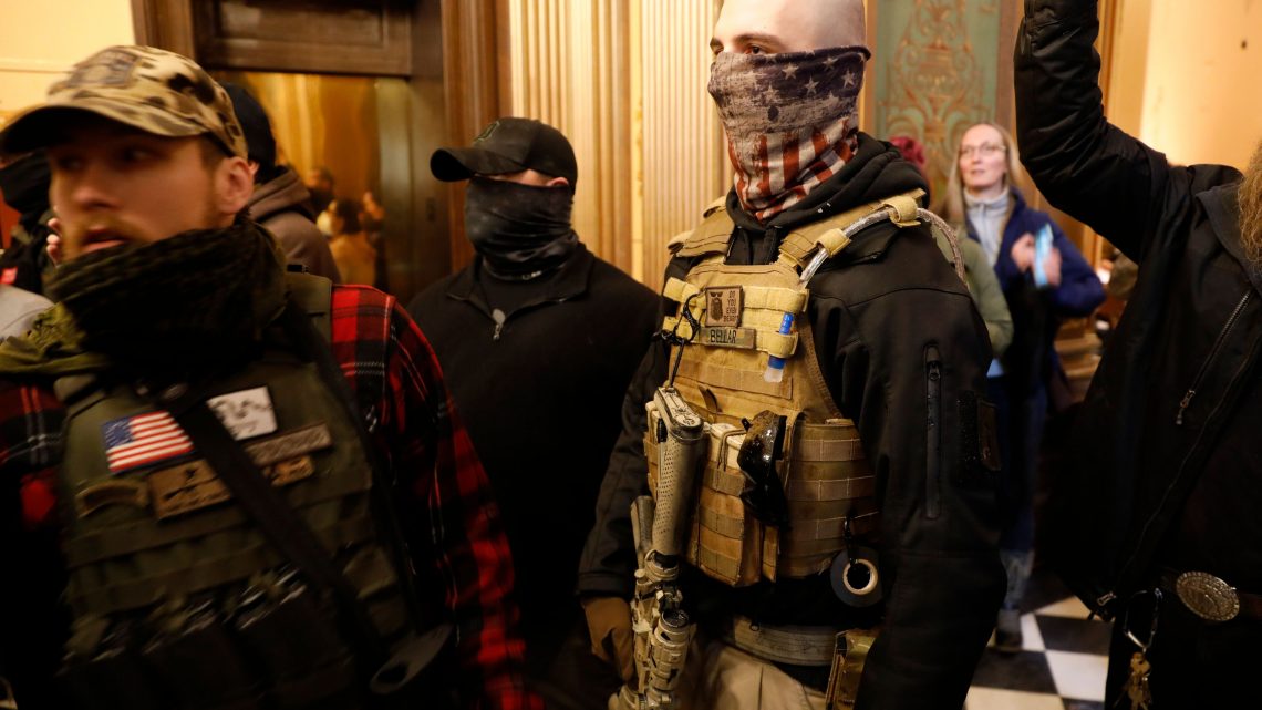 People With Guns (And No Masks) Swarmed the Michigan State Capitol to Protest the Coronavirus Lockdown