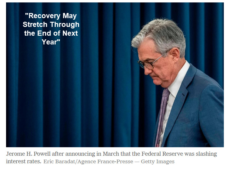 Powell Warns Recovery May Stretch to the End of 2021