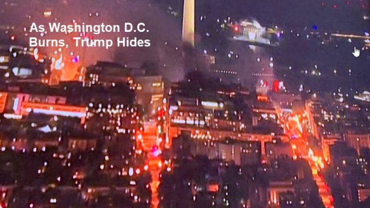 “Law and Order” President in Hiding as D.C. Burns