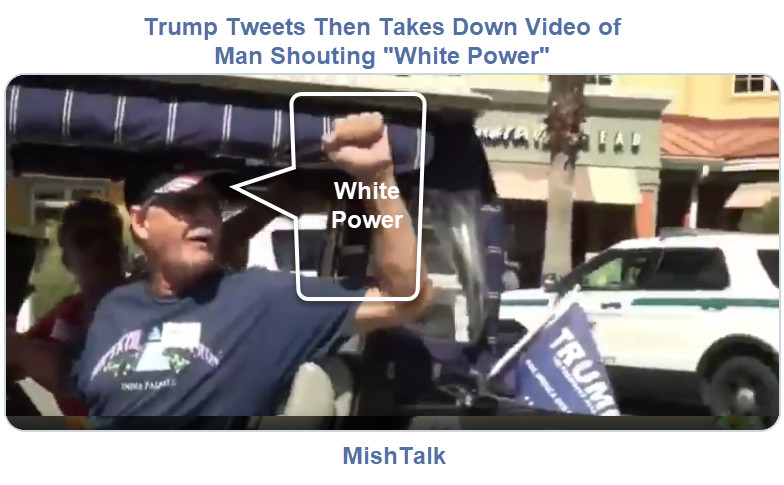Trump Re-Tweets Video of Florida Man Shouting “White Power”