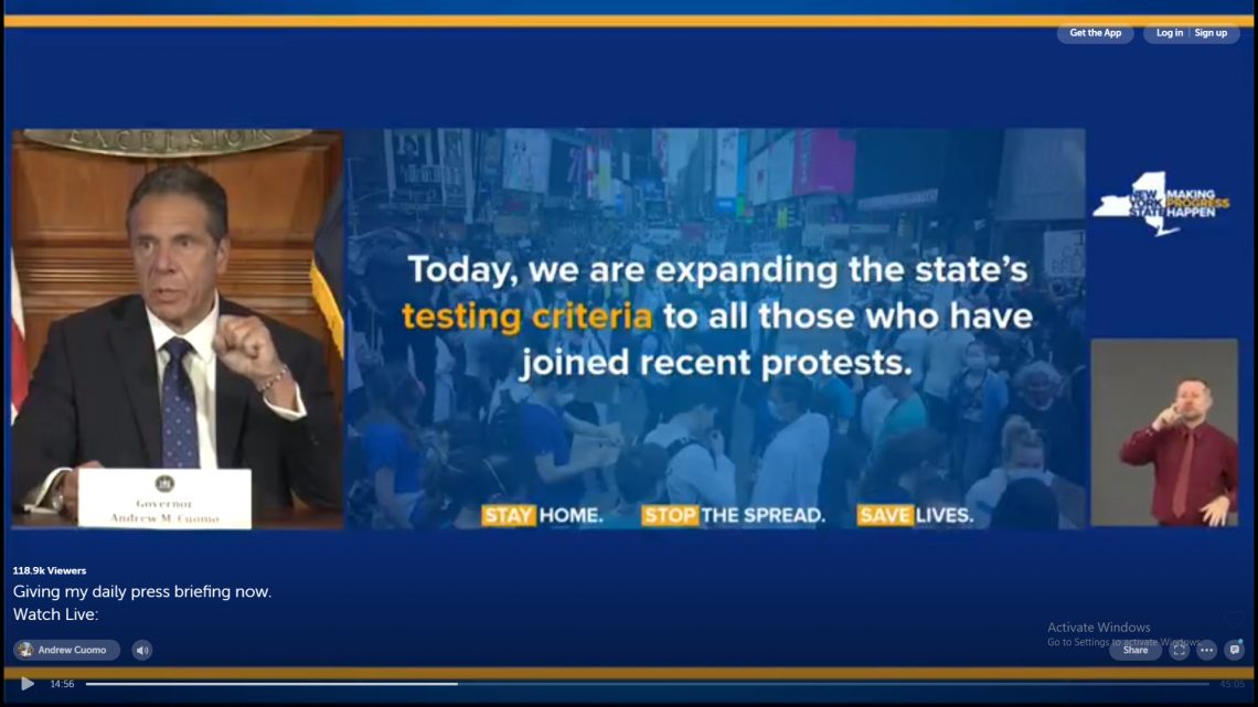 There’s Something Weird About Cuomo Asking Protesters to Get COVID Tests