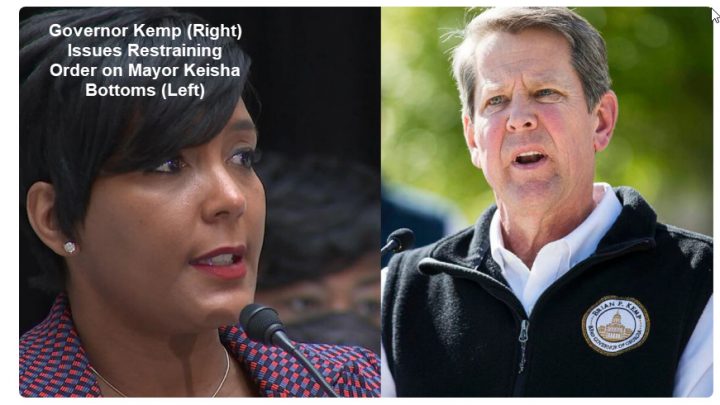 Kemp Files Emergency Order to Stop Mayor From Talking