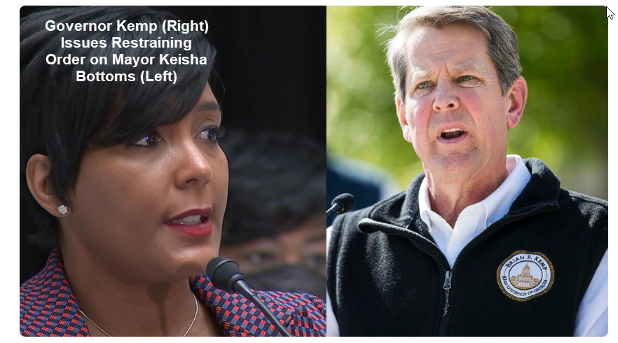 Kemp Files Emergency Order to Stop Mayor From Talking