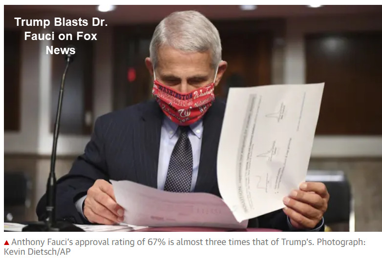 Trump Complains Dr. Fauci Made a Lot of Mistakes