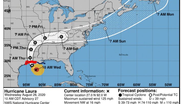Be Warned, NWS Says Hurricane Laura is “Unsurvivable”