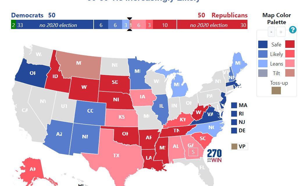 Senate Tie is the Most Likely Outcome