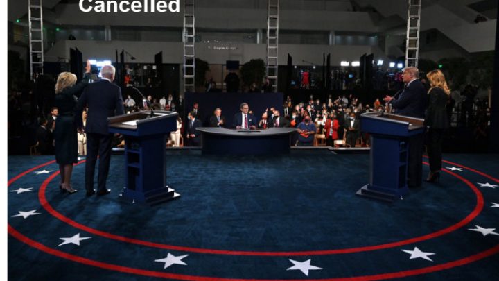 Second Debate Cancelled, Biden Wins by Default