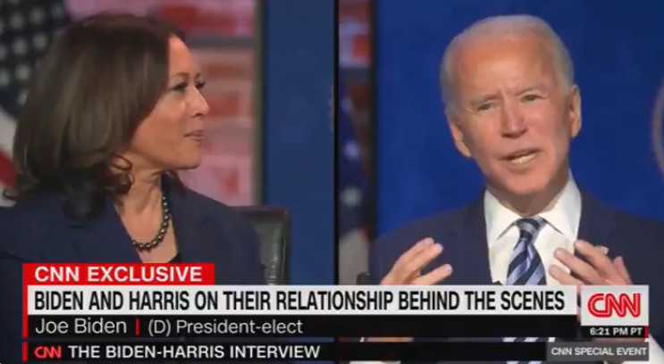 Biden Says He Would Resign if a Moral Dispute With Harris Arose