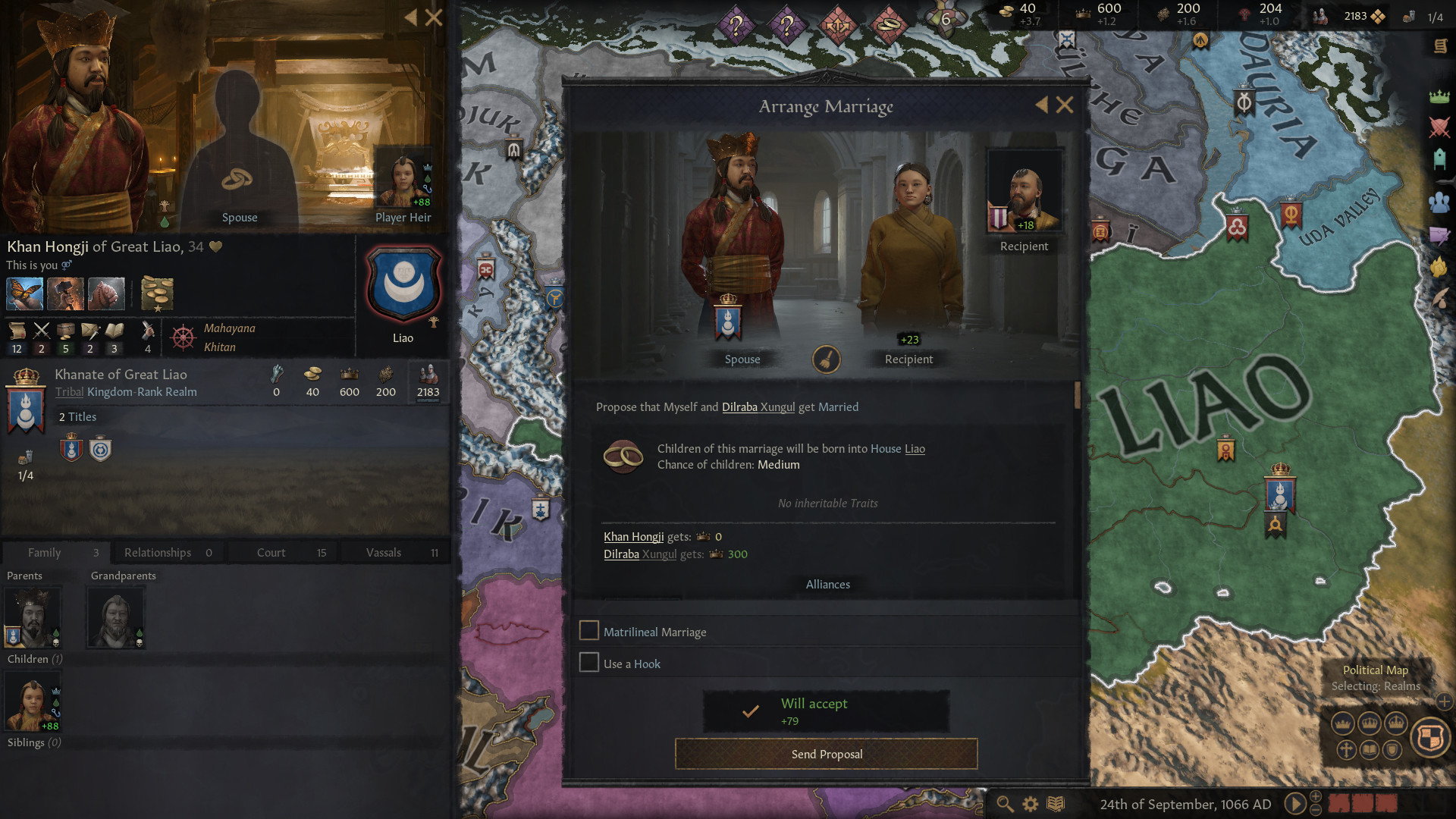 Arranging a marriage in Crusader Kings III